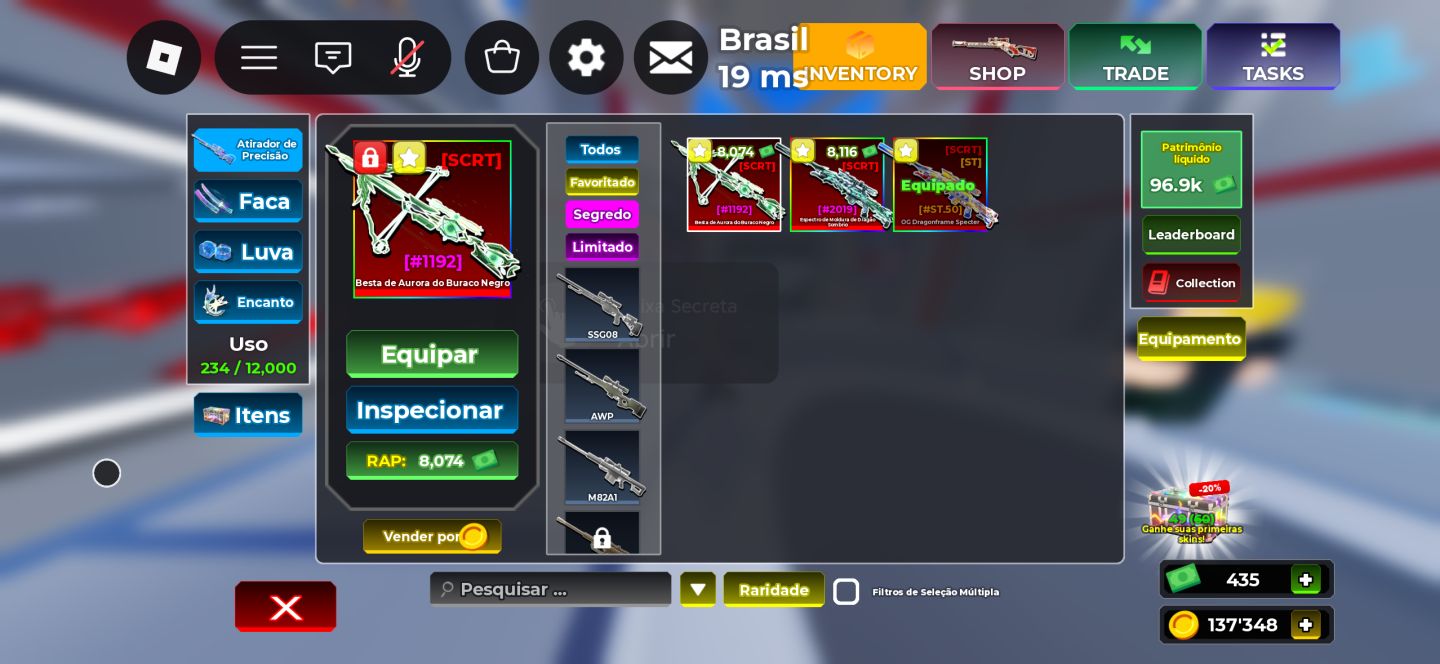 4 ARMAS SECRETAS SNIPER ARENA