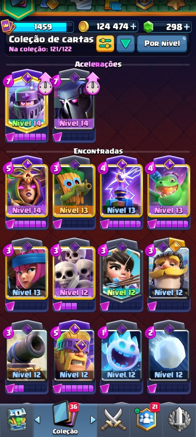 CONTA CLASH ROYALE 8 EVO