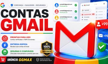 Contas GMAIL Novas