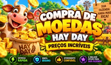 HAY DAY MOEDAS - PREÇO MAIS BAIXO POR 3 REAIS! PROMOÇÃO!