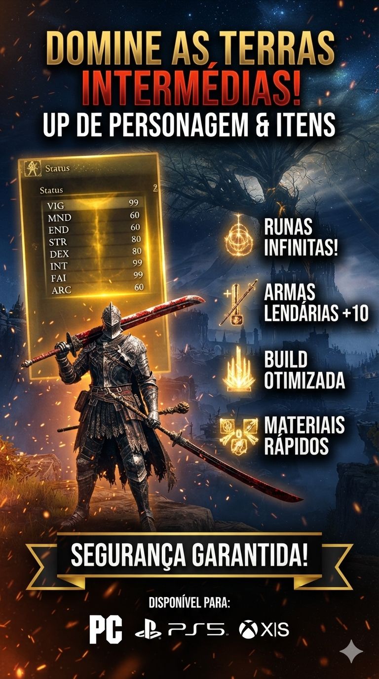ELDEN RING - RUNAS, ITENS - PC - PS5 E PS4