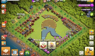 [CV17] Clash of Clans Nível 240 6 Construtor 8 Skins 946 Gemas!