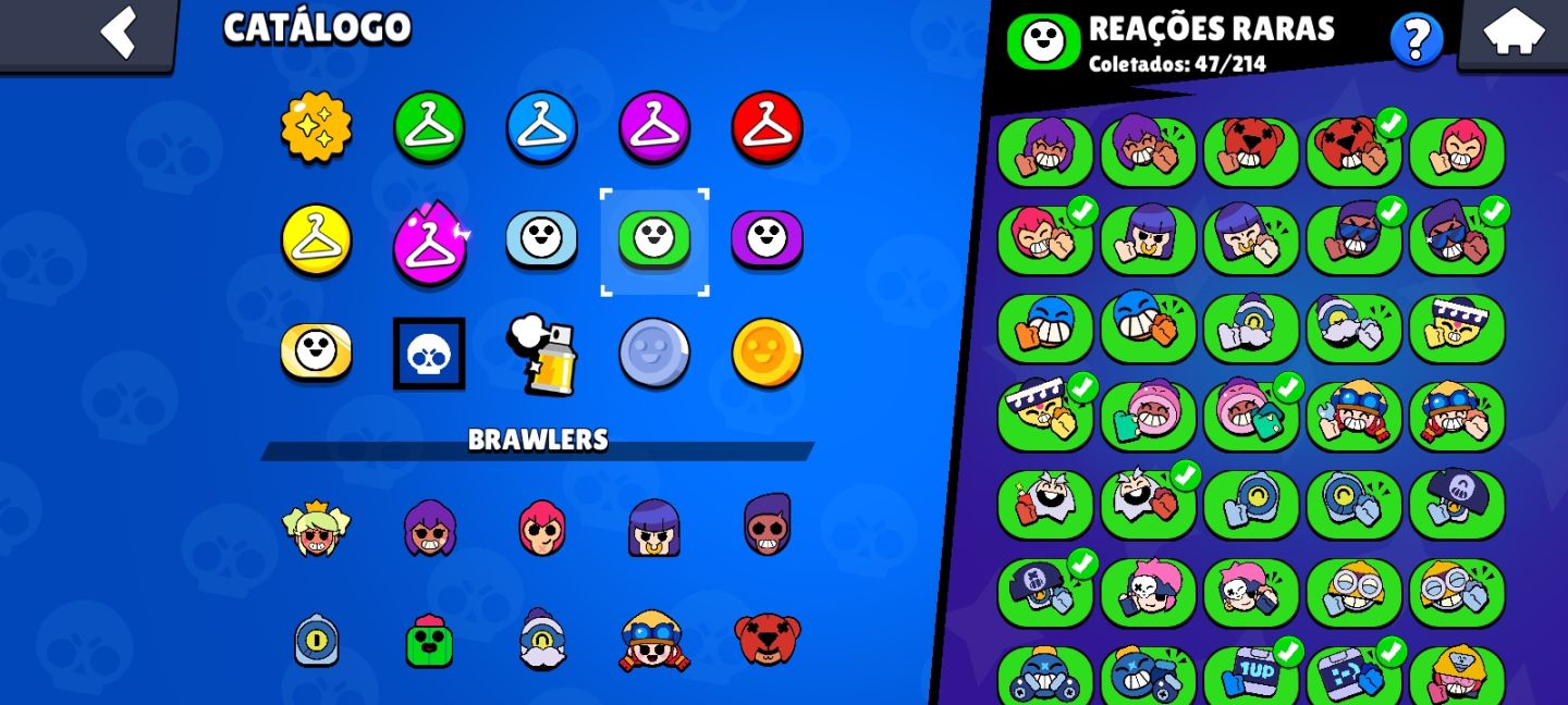 CONTA ENDGAME 53K+ TROFÉUS | 106/106 BRAWLERS (TODOS)/ MUITAS SKINS ÉPICAS RARA