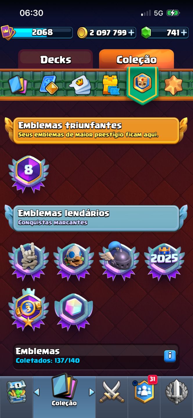 CONTA FULL +8 anos de jogo 30 evoluções