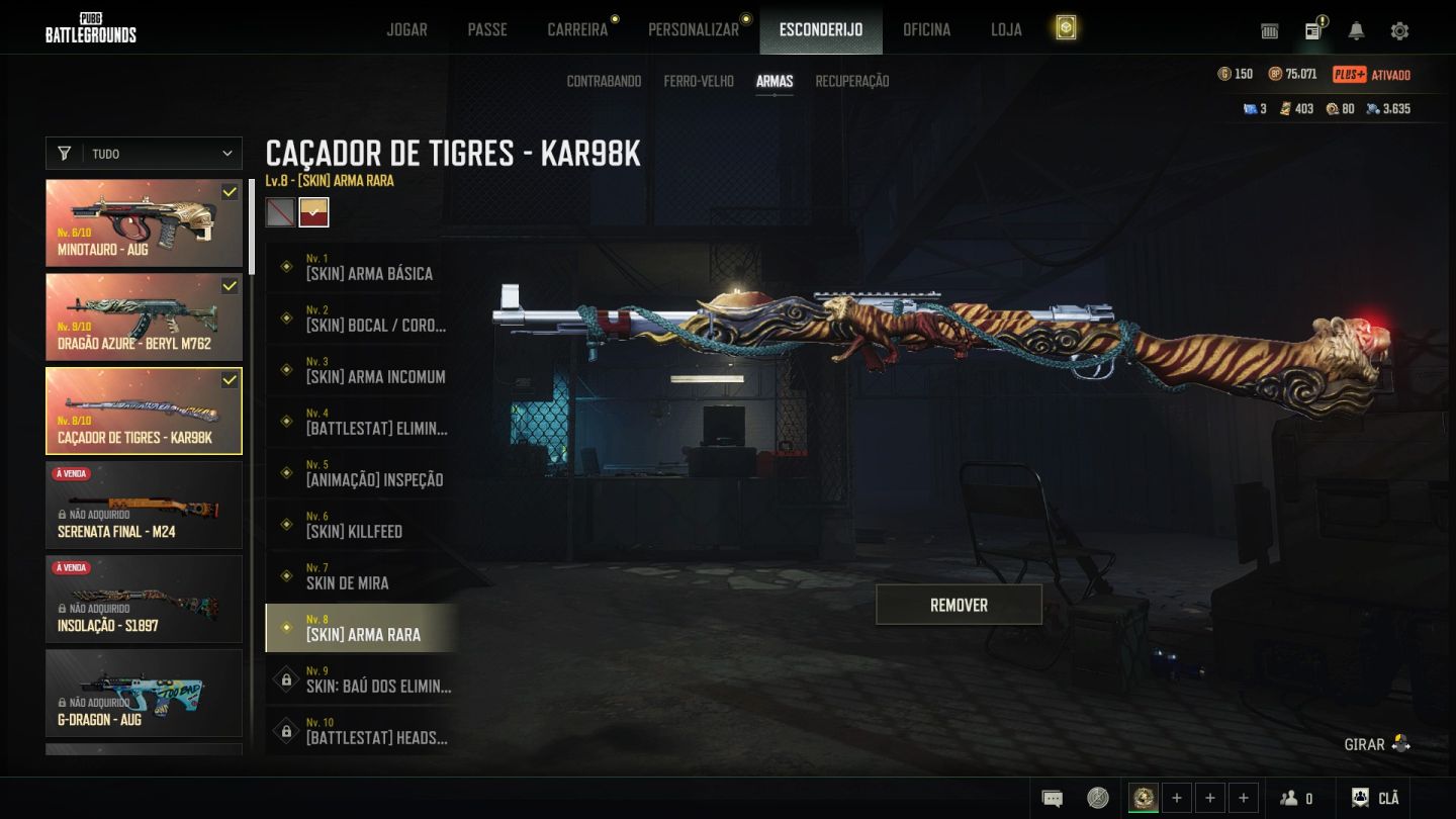 Conta PUBG Mestre | 4+ Skins Progressivas + 2600h Steam lvl 60