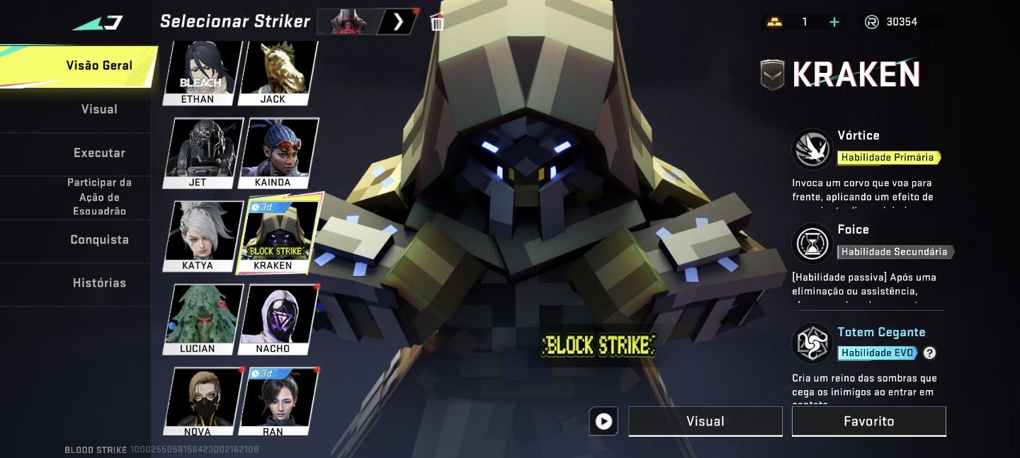 Conta de Blood Strike Nível Alto, Skins Raras e Rank elevado e Itens Esclusivos