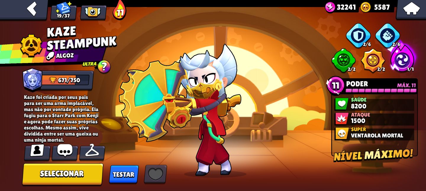 CONTA BRAWL STARS NITA COM PRESAS + BROCK MANDA CHUVA MAX (MEGA PROMOÇÃO ULTRA)
