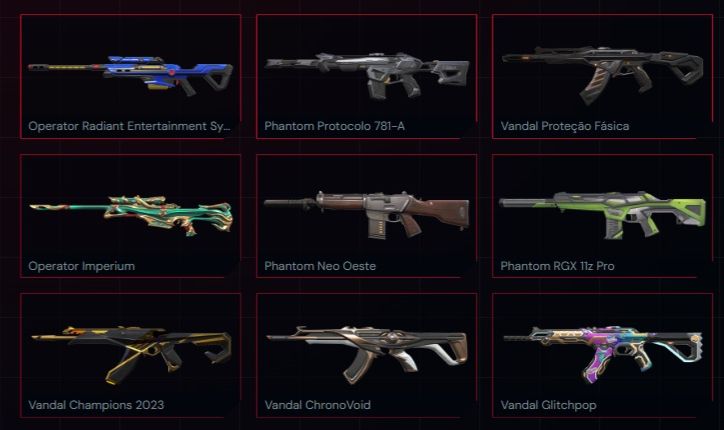 PROMOÇÃO CONTA COM 234 SKINS E 20 FACAS +100K GASTOS EM VR