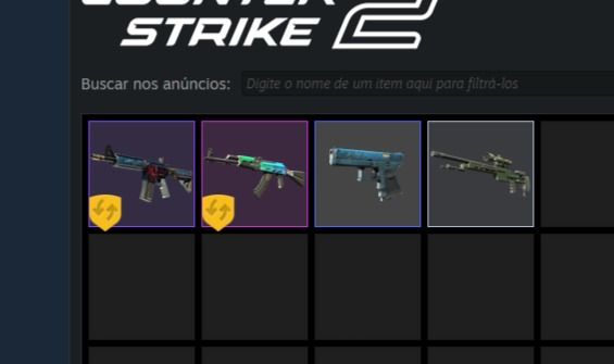 Conta prime CS2 com skins