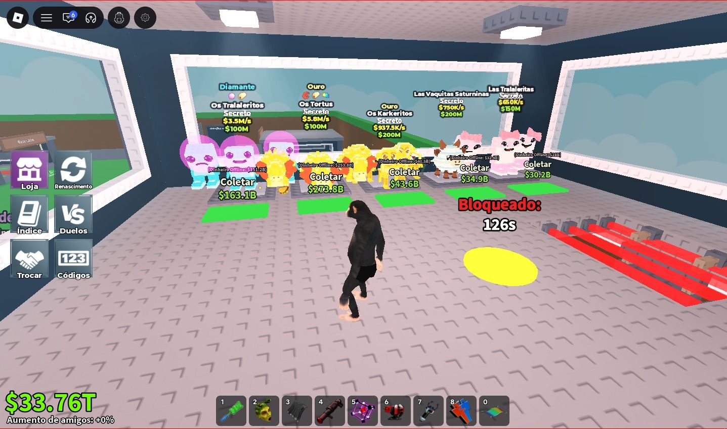 Conta evoluida Steal a Brainrot ( Roube um Brainrot )