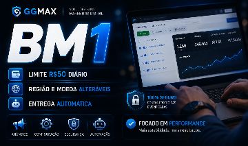 BM1 | Limite R$50 Diário | Moeda Alterável | Entrega Automática