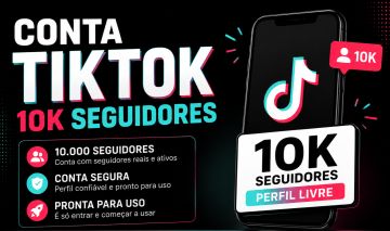 Conta com 10k no tiktok