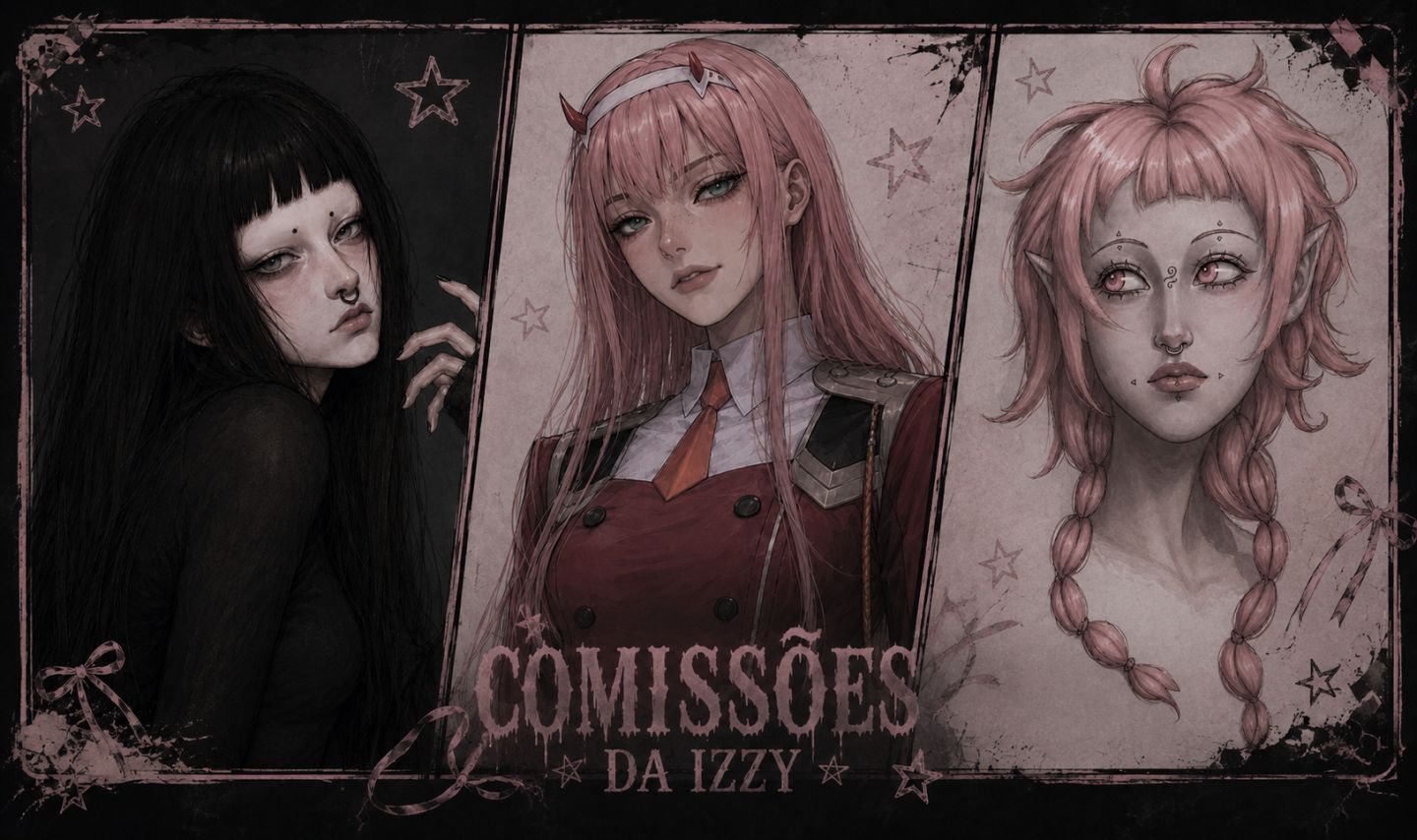 COMISSÕES DE ILUSTRAÇÃO DIGITAL DA IZZY | SEMI-REALISTA | PERSONALIZADA