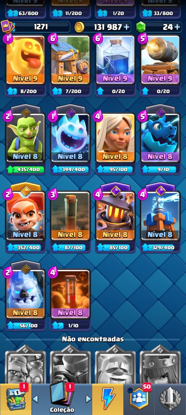 Conta Clash Royale