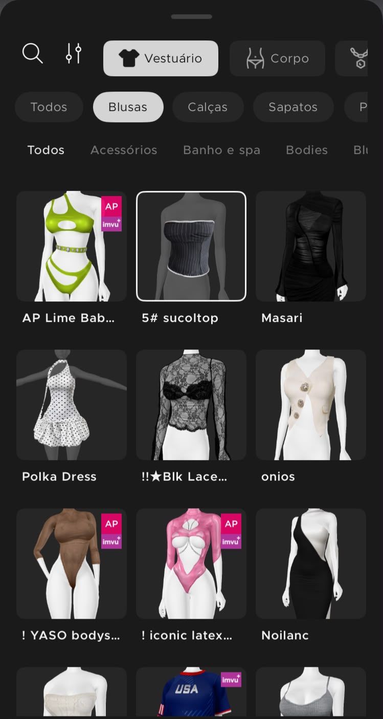 CONTA IMVU FEMININA
