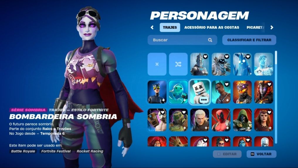 Conta Fortnite OG TRYHARD| Travis Scott | Bandido Psicopata | Peixoto World Cup