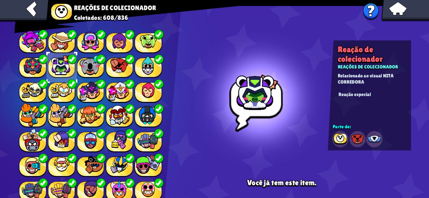 CONTA DE BRAWL STARS 100% completa, muitas skins e troféus