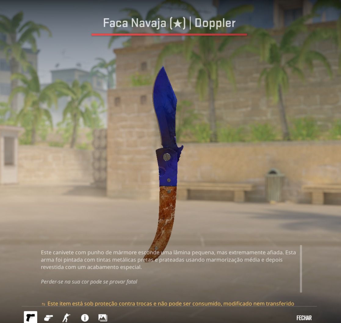 Faca csgo Navaja Doppler