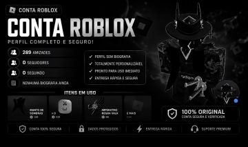 Conta Roblox, Black Avatar Exclusivo, 289 Amigos Pronta para Jogar