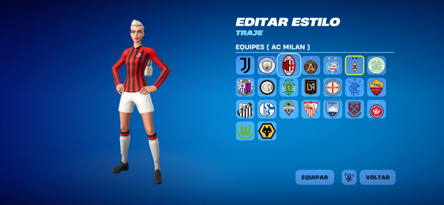 CONTA COM SKIN DO MILAN E PASSES ANTIGOS