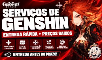Genshin Impact Serviços: Exploração, Up de Personagens e Armas | Naly Piloting