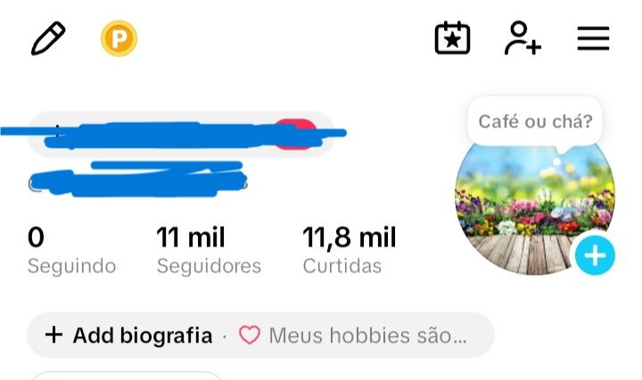CONTA TIKTOK 11K C/ TRANSMISSÃO AO VIVO (SEG. REAIS)