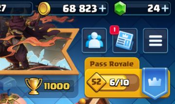 Conta clash 11k de troféus todas as cartas desbloqueadas