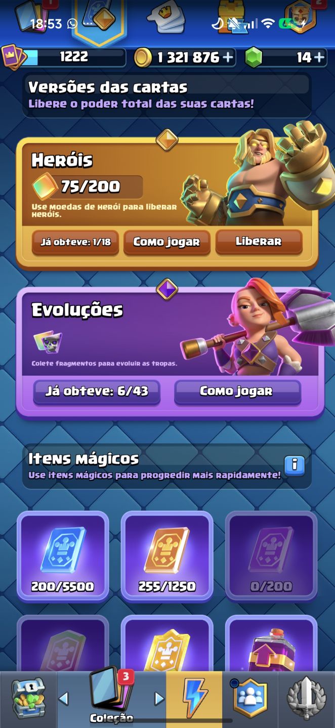 Conta de clash of clã semi-full 90% + uma conta bônus de Clash Royale