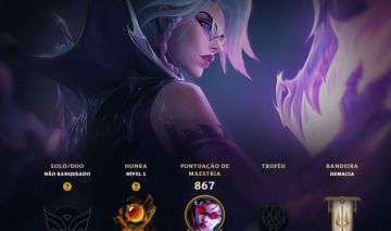 Conta LoL unranked, todos champs, 406 skins, 4 skins ultimates e etc..