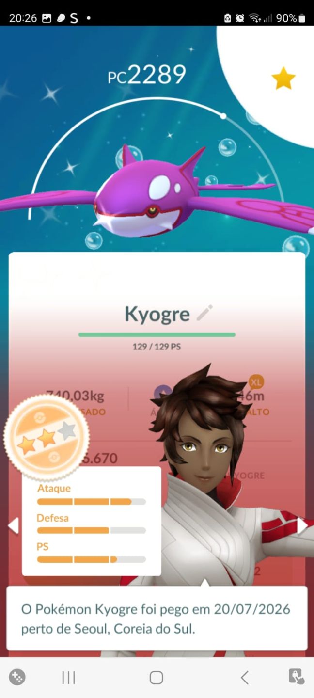 Conta Pokemon Go nível 58 Brilhantes Raros