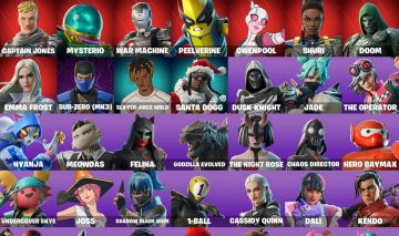 CONTA FORTNITE COM SKINS DA MARVEL