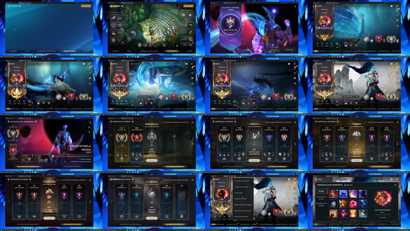 CONTA WILD RIFT MAIN ADC HIGH ELO | 352 SKINS | CHALLENGER