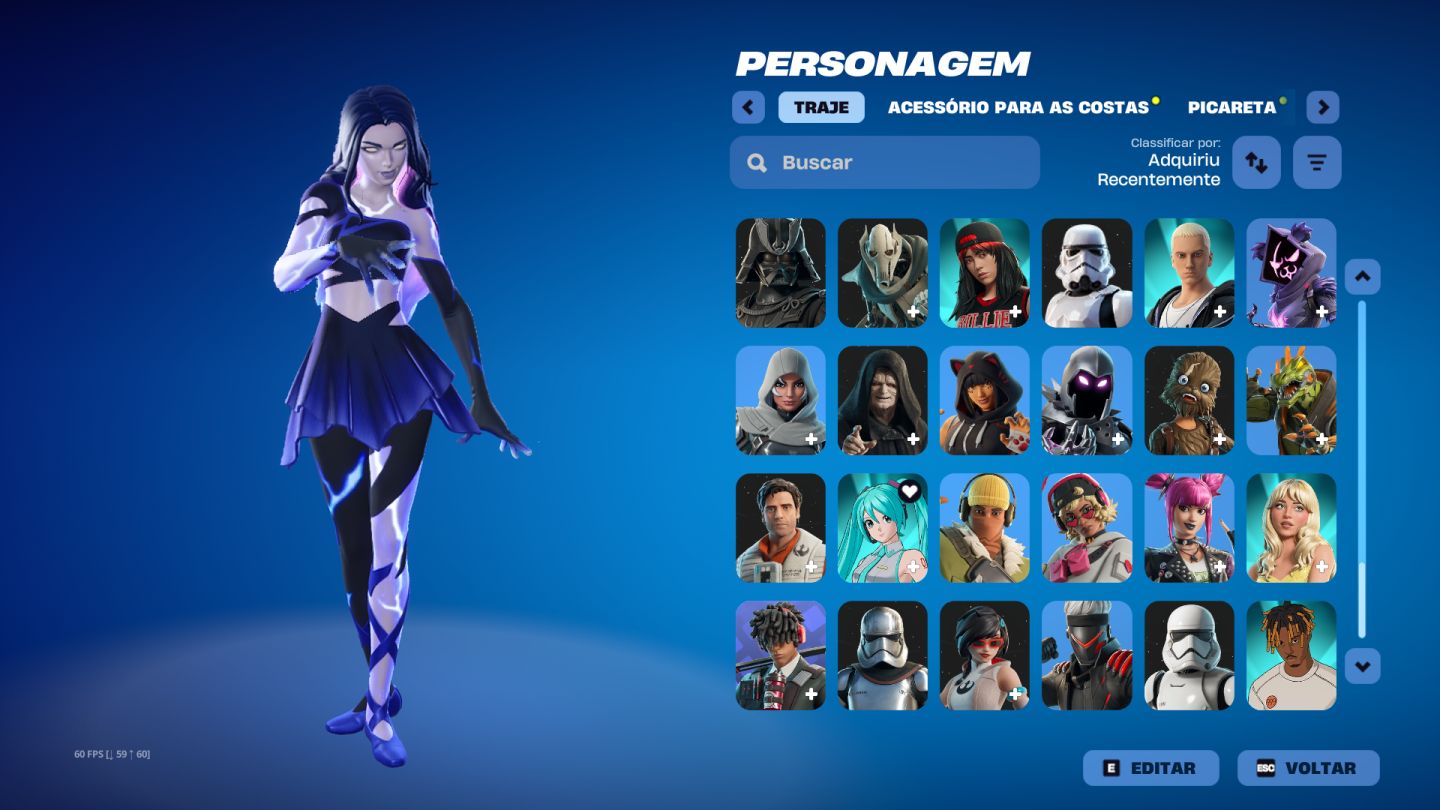 Contas Fortnite antiga com várias skins e v-bucks na conta