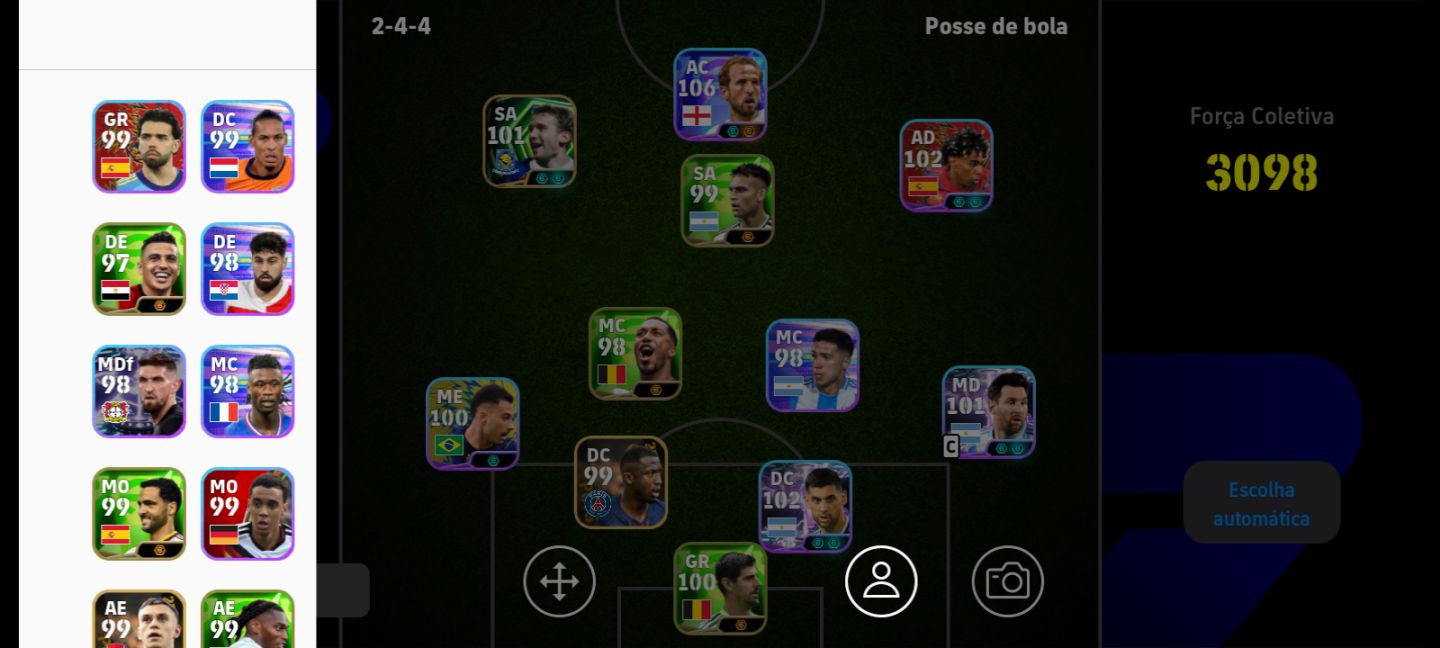 Conta Harry Lane 106 Cristian Romero 3 divisão pega