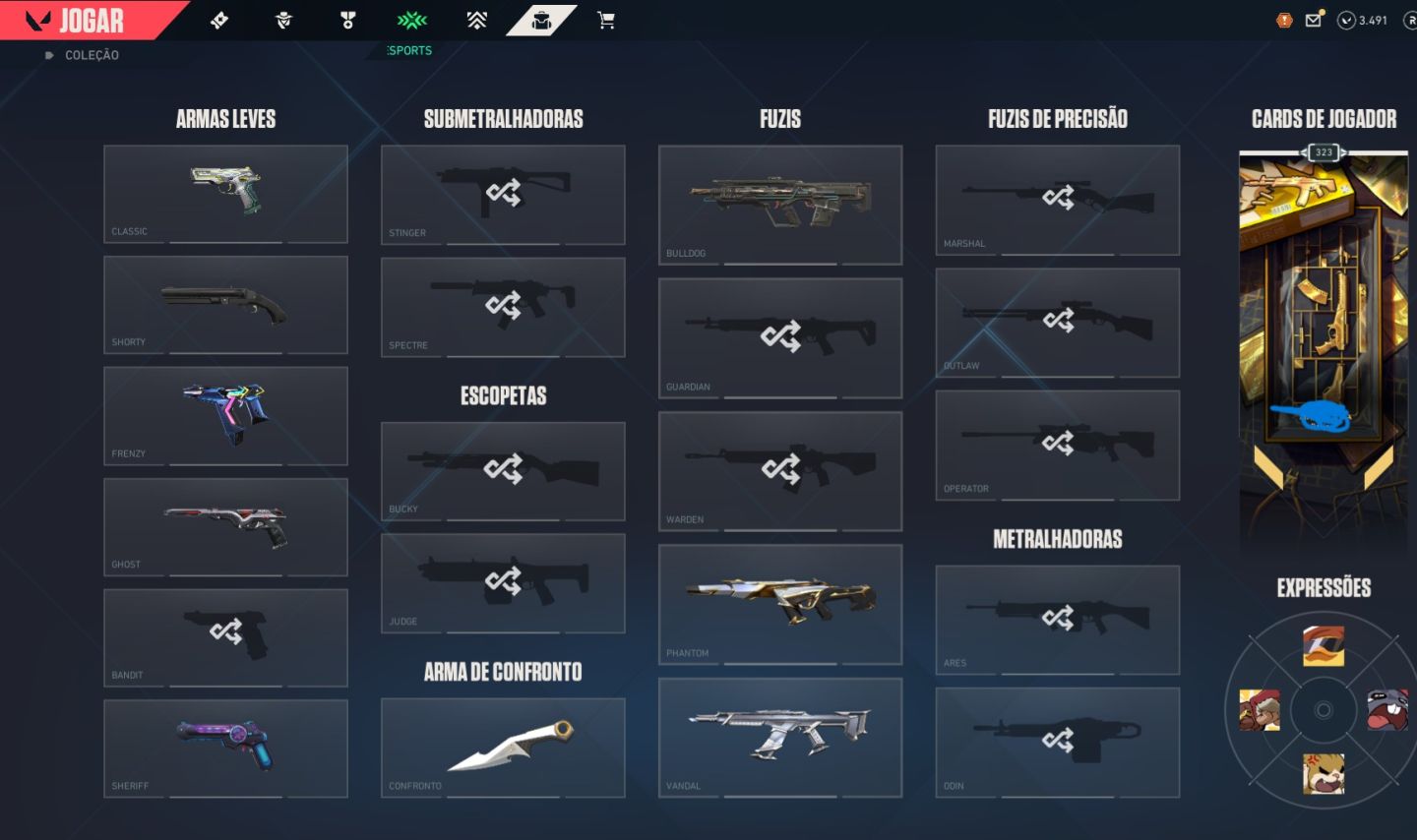 CONTA VALORANT ALTO NIVEL, UNICO DONO E MUITAS SKINS! TODAS INFORMAÇOES