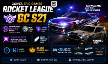 Conta Epic RL | GC S21 | Apex Set Completo | Skyline + Fennec Grey | 20+ Jogos
