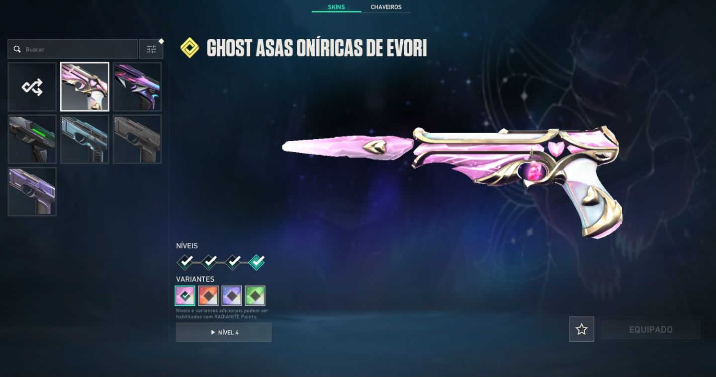 Conta Valorant com muitas skins (Pack Kuronami 1)