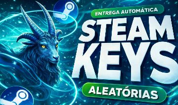 Steam Key Aleatória Chance de Jogo AAA! A Sorte Decide Seu Jogo!