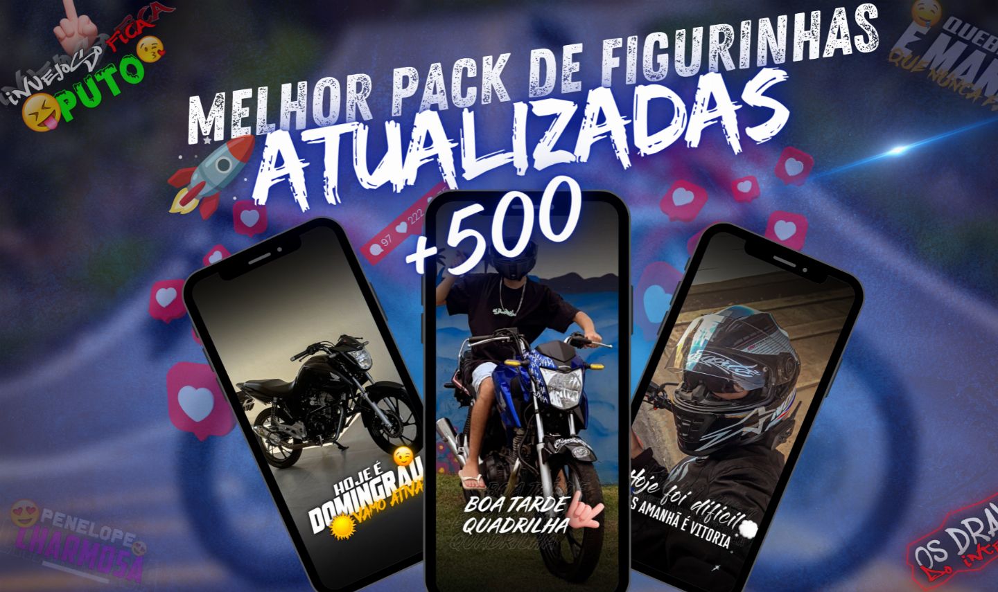 Pack figurinhas influencer