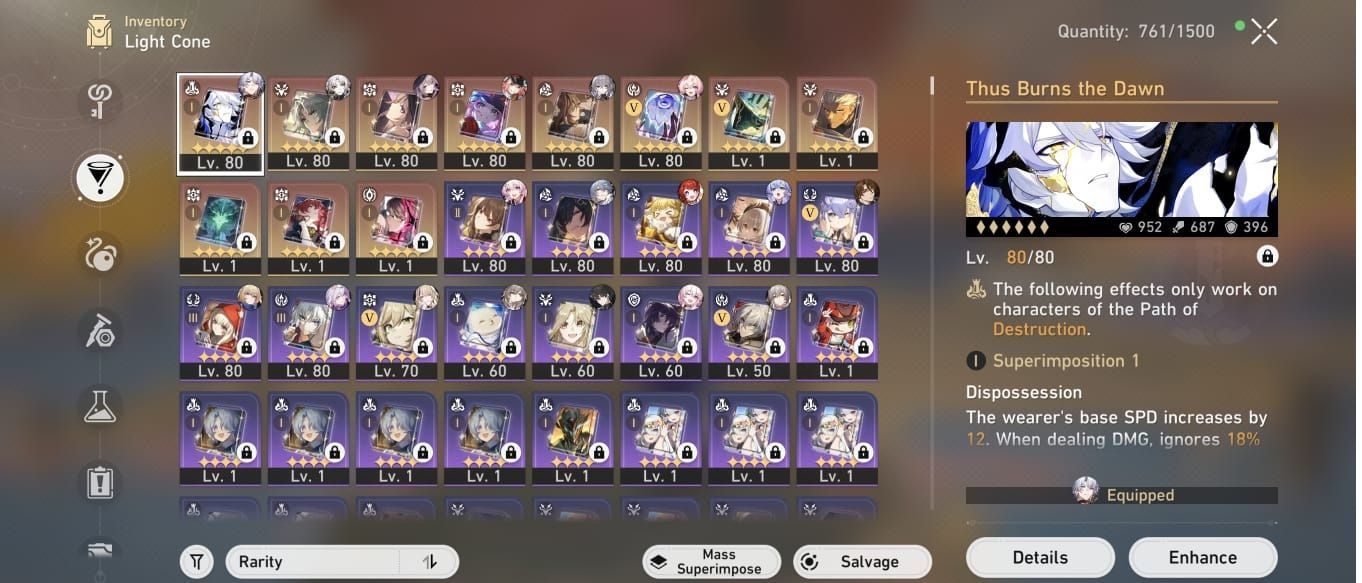 Conta Honkai Star Rail AMERICA - FATE + PHAINON E0S1 + CASTORICE + FEIXIAO E2S1