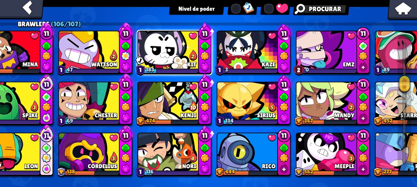 CONTA BRAWL STARS 59K, SOLAR I, LENDÁRIA!