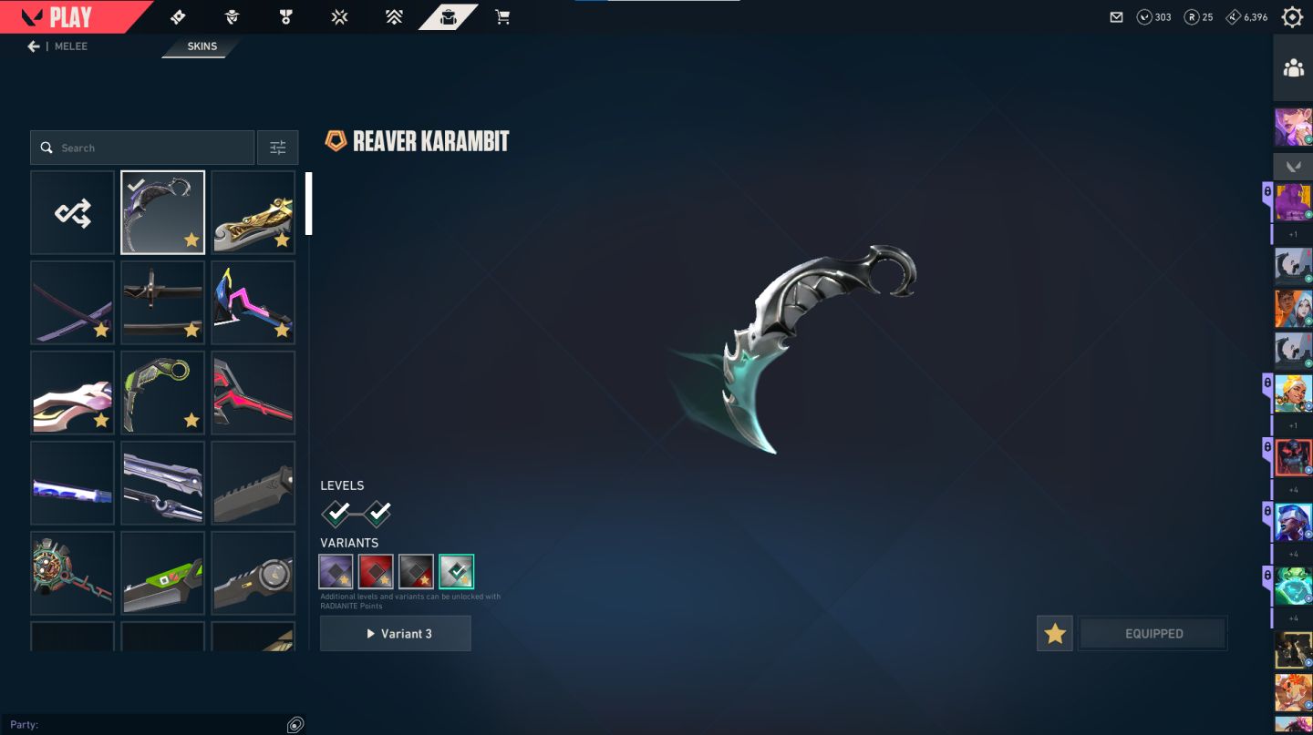 Conta de valorant cheia de skin