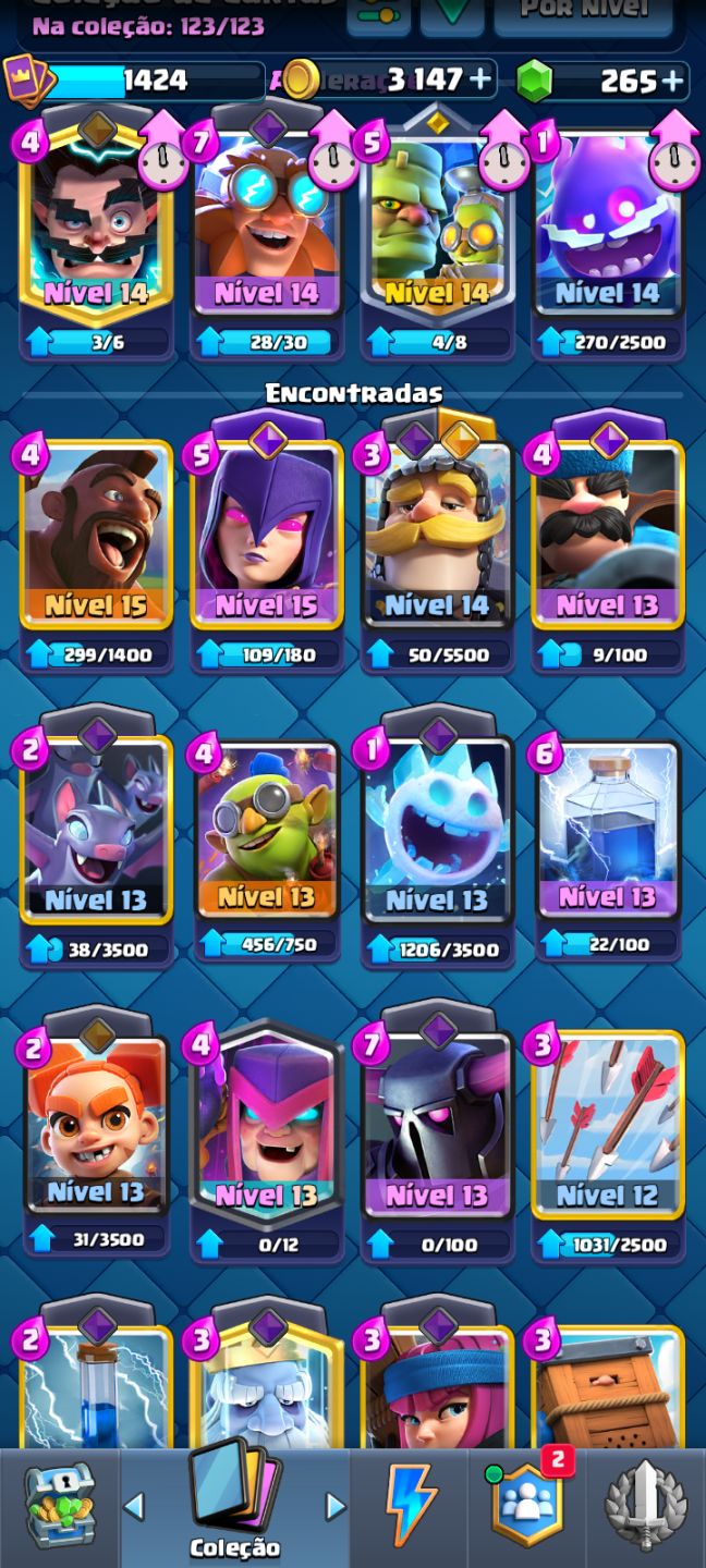 CONTA DE CLASH ROYALE