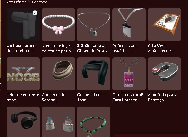 Conta de roblox com 10k de robux em skins