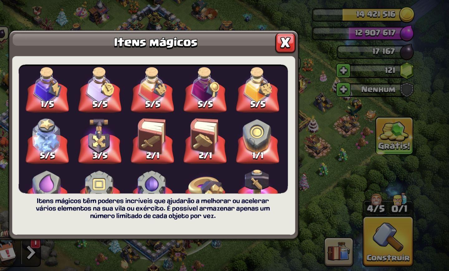 Conta de clash of clã cv14 semi-full + conta de BRAWL STARS é hay day de brinde
