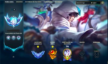 SKIN LENDÁRIA JAX REINOS MERCH + [ DIAMANTE 55% DE WINRATE ] + [ TROCA NICK ]