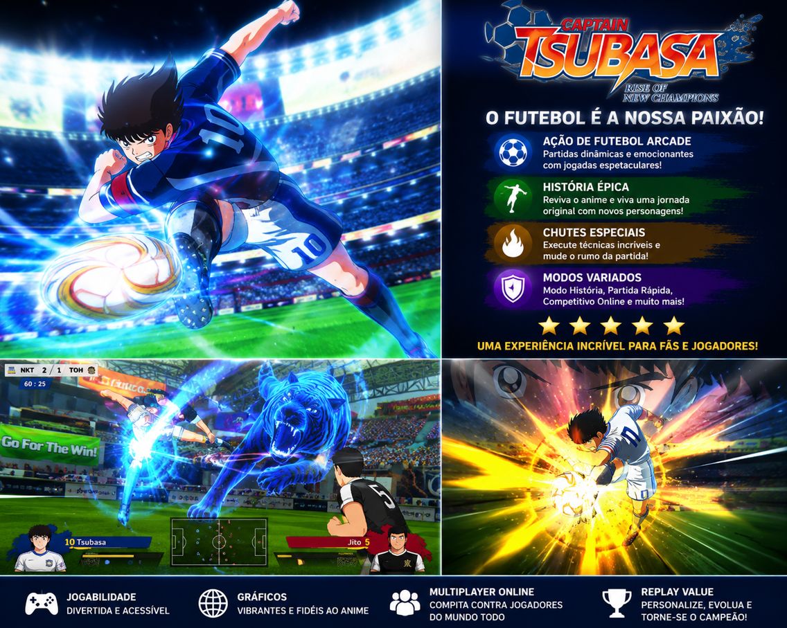 Captain Tsubasa: Rise of New Champions | Steam Key Oficial | 62% OFF /