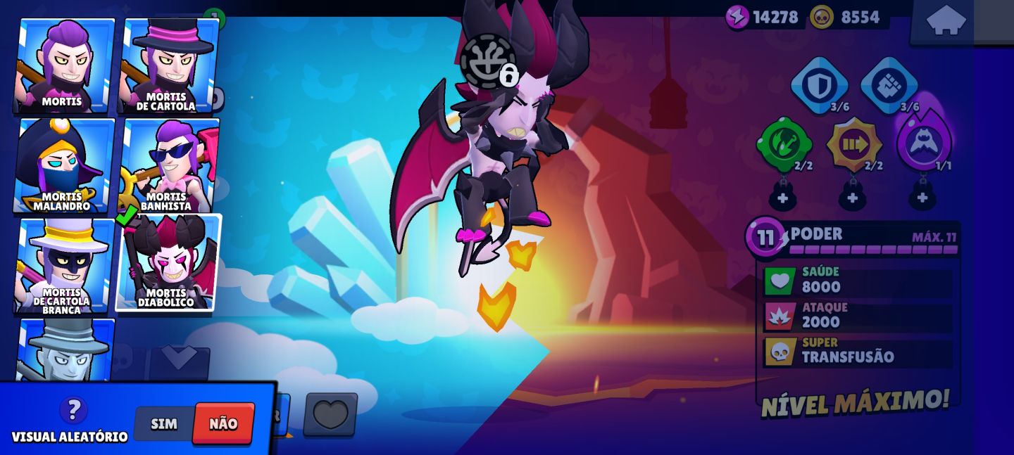 Conta de brawl stars, muitas skins Brawlers upados é muito mais