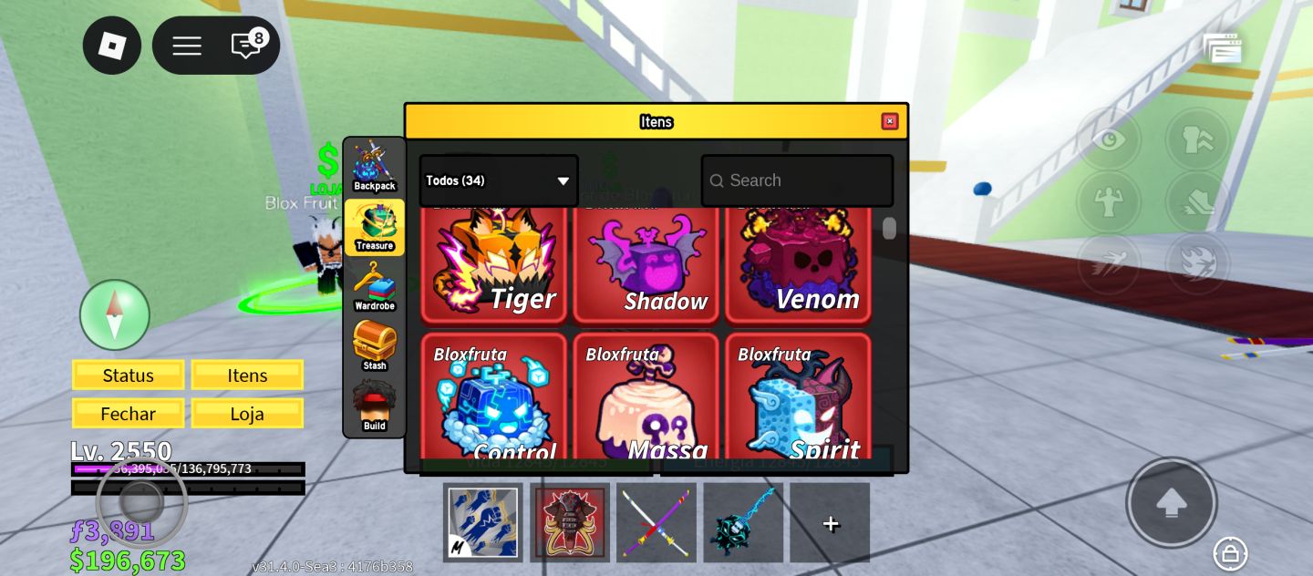 CONTA BLOX FRUITS LVL MAX | ANGEL V4 + OUTRAS V3 + 5 PERMS + LEOPARD +DARK BLADE