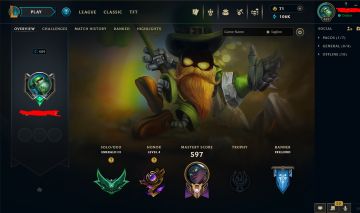 Conta League Of Legends, 402 skins +skins tft, emerald 3, Level 489